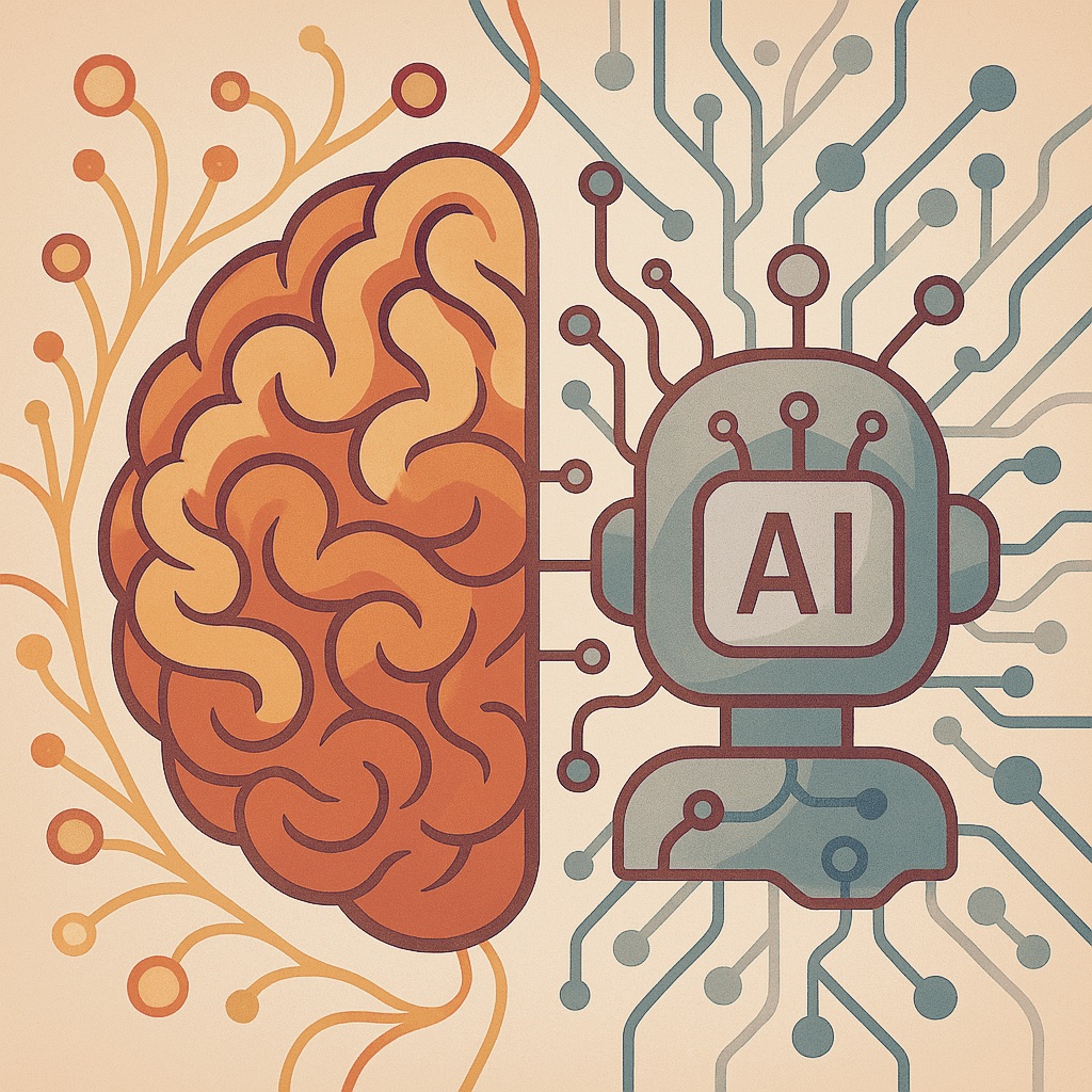 Az AI és az ADHD-s hiperfókusz kapcsolata, ahol a mesterséges intelligencia segíti a fókuszált tanulást és alkotást.